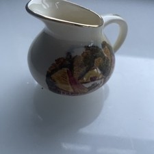 098 Vintage Crown Devon Crockington Forge Torquay Miniature Jug