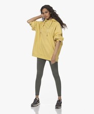 NWT $169.00 Ragdoll LA Super Oversized Hooded Sweatshirt Large "Faded Yellow"