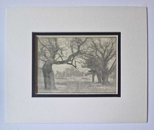 W. BAILEY Bradgate House Ruins, Leicestershire - 1932 Litho Plate
