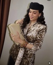 Zara Metallic Thread Velvet