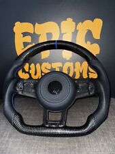 Real Carbon Fiber Steering Wheel For VW Golf MK7/MK7.5 Polo 6c R R-Line GTI Blue