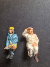 Scalextric / Airfix Motor Racing Grandstand seated figures x2