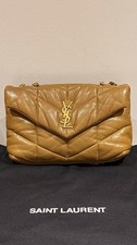 YSL Loulou Puffer Small Tan