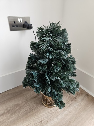 Fibre optic christmas tree - christmas,