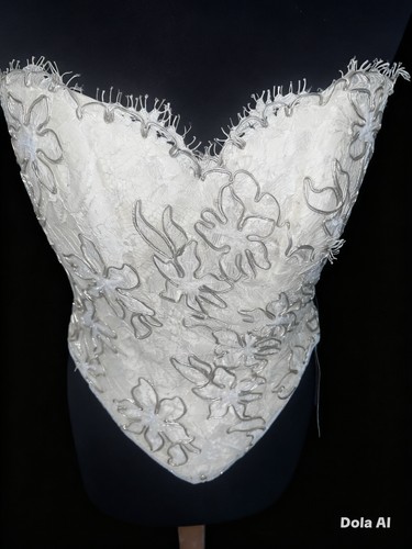 Ivory silver lace - ivory,