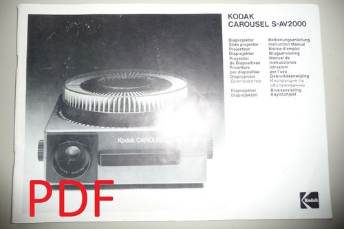 Instructions slide projector