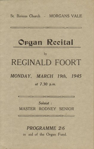 Organ recital programme - organ,