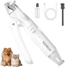Electric Dog Nail Grinder Pet Trimmer USB Charge with nail Clipper Professional