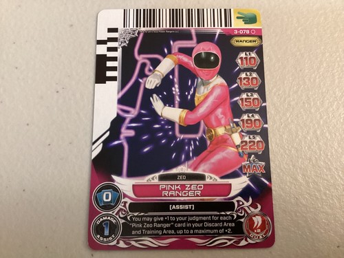 Power rangers action card - power,