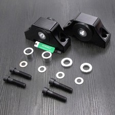 1 Pair Engine Motor Torque Mount Kit for Honda Civic EG EG B D Series Black