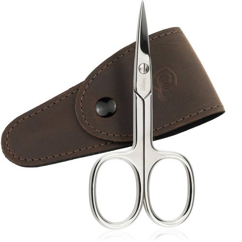 Straight nail scissors made - , in