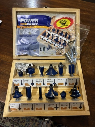 Powercraft router bit set - powercraft,