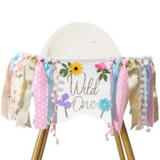 Wild flower High Chair Banner