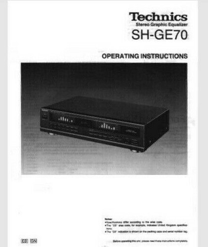 Technics ge70 stereo - technics, sh-ge70