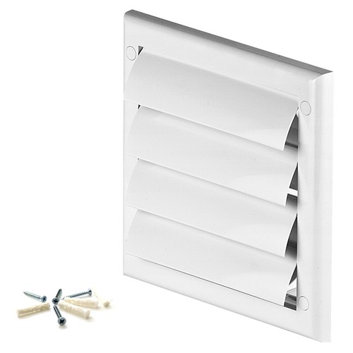 White gravity flap wall outlet - white,