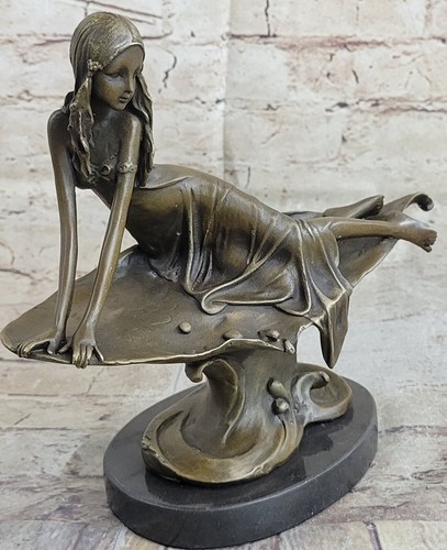 Vintage bronze nude nymph - vintage,