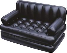 5-in-1 Double Air Couch, Bestway Multi-Max Inflatable Sofa Bed, Black