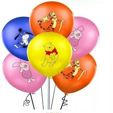WINNIE THE POOH Balloons x10 Birthday Party Decorations Latex Balloon Boys Girls