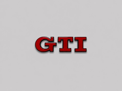 Gti badge emblem rear - vw,