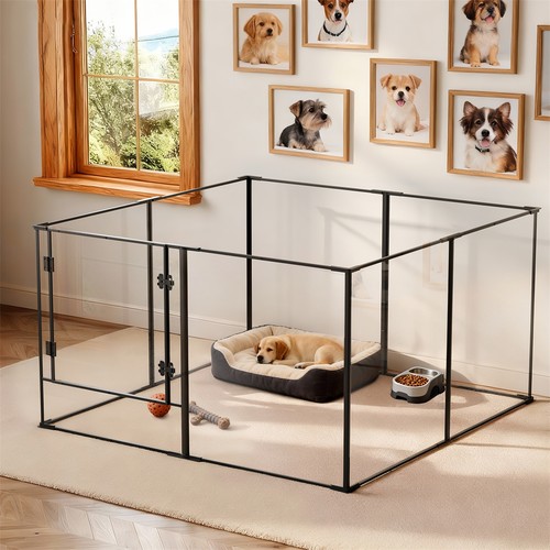 Clear acrylic pet playpen - acrylic,