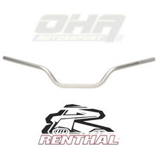 Renthal Unbraced 22mm Motorcycle Handlebars Bars HIGH - Silver - Streetfighter