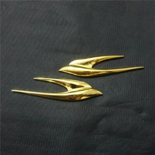 1 Pair of New Glossy Golden