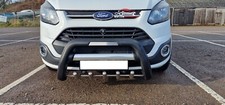 Heavy duty Front Black Bull Bar to fit Ford Custom 2012+