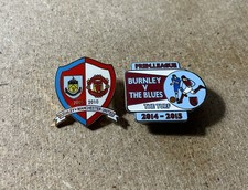 BURNLEY RARE ENAMEL FOOTBALL SUPPORTERS BADGES