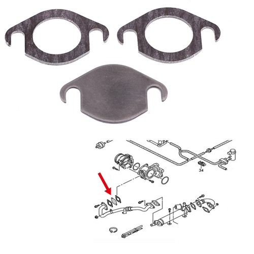 Egr valve blanking plate - valve,