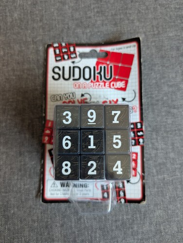 Sudoku puzzle cube new - sudoku, on