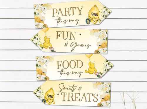 Winnie the pooh party arrows - pooh,