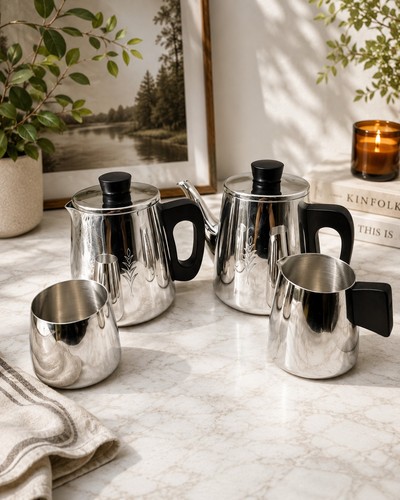 Vtg mcm sona stainless coffee - vtg,