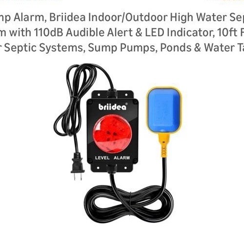 Bridea sump pump alarm - pump, alarm,