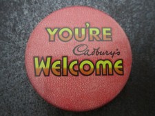 Cadbury's You're Welcome Pin