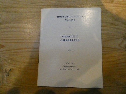 Masonic books holloway lodge - masonic,