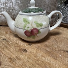 vintage arthur wood teapot. Fruit Design 