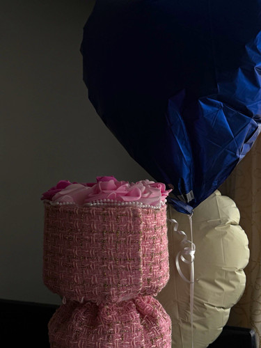 Artificial foam pink - pink, rose