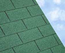 Felt Roofing Shingles | Shed Felt Roof Shingles | GREEN RECTANGULAR TAB 2.42m2