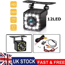 12 LED Rear View Parking Camera 170 Reverse Camera Car Waterproof Night Vision