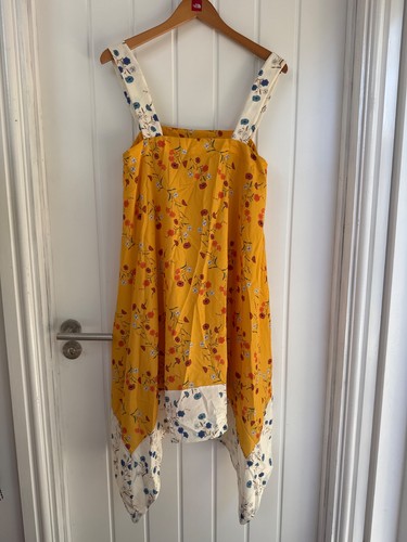 Zara yellow floral dress size