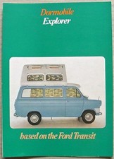 FORD TRANSIT DORMOBILE EXPLORER II Caravan Sales Brochure Jan 1971