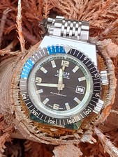 Mens Vintage Sicura 21j Divers Watch. Locking Bezel. Vgc