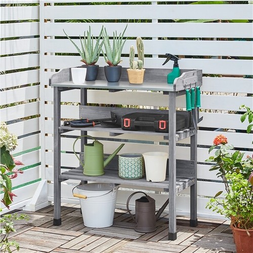 Layer potting table bench - 3-layer,