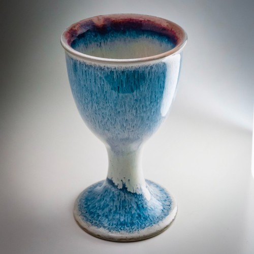 Cobridge stoneware goblet vase - cobridge,