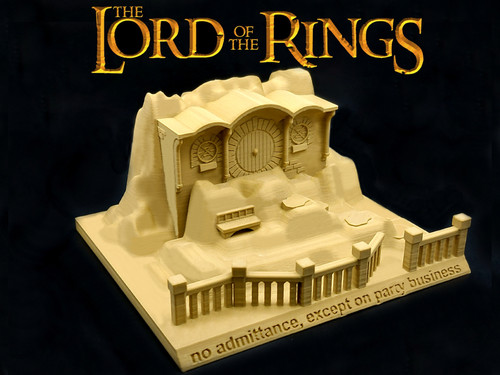 Hobbit house fantasy diorama - fantasy,