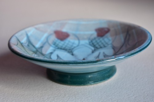 Tain pottery glenaldie - tain, footed