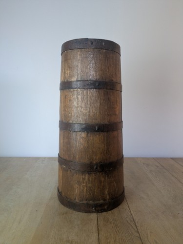 Antique butter churn oak - oak, jug
