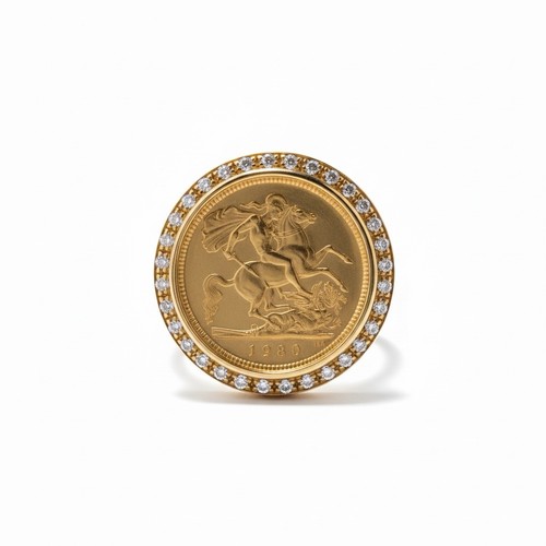 1980 22ct half sovereign coin - sovereign,