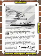 Metal Sign - 1930 Chris Craft 20 Foot Runabout - 10x14 Inches