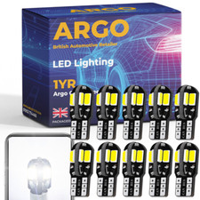 10pcs T10 501 Led W5w Car Side Light Bulbs Error Free Canbus 8 Smd Xenon White